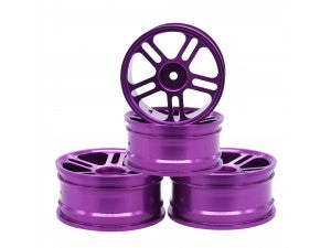 Rad 1/10th Scale Drift Wheels – Aluminum 2 Line Set of 4